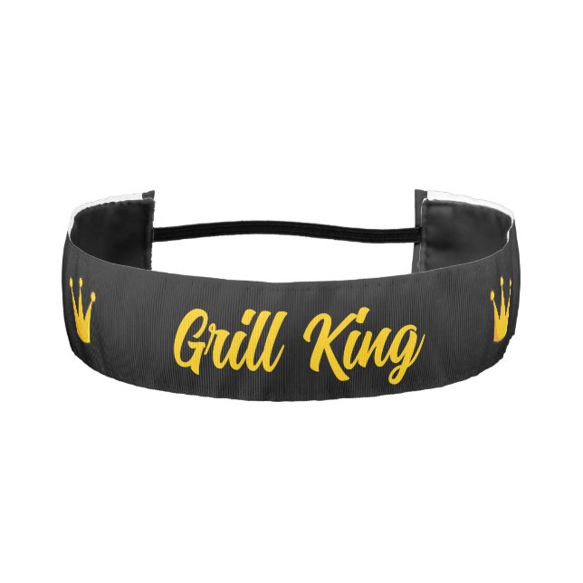 Grill King Crown Athletic Headband (Front)