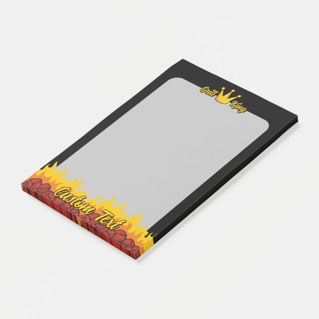Grill King Crown Post-it Notes (Angled)