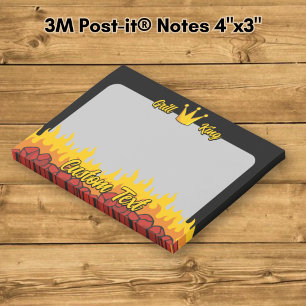 Grill King Crown Post-it Notes