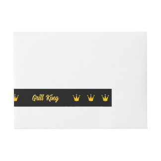 Grill King Crown Wrap Around Address Label