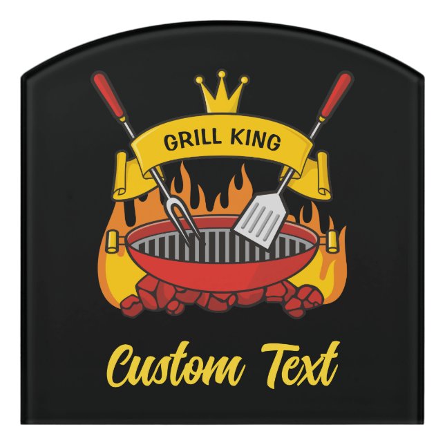 Grill King Door Sign (Contour Front)