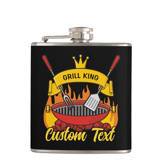 Grill King Hip Flask (Front)