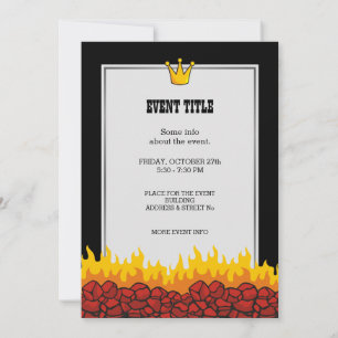 Grill King Invitation
