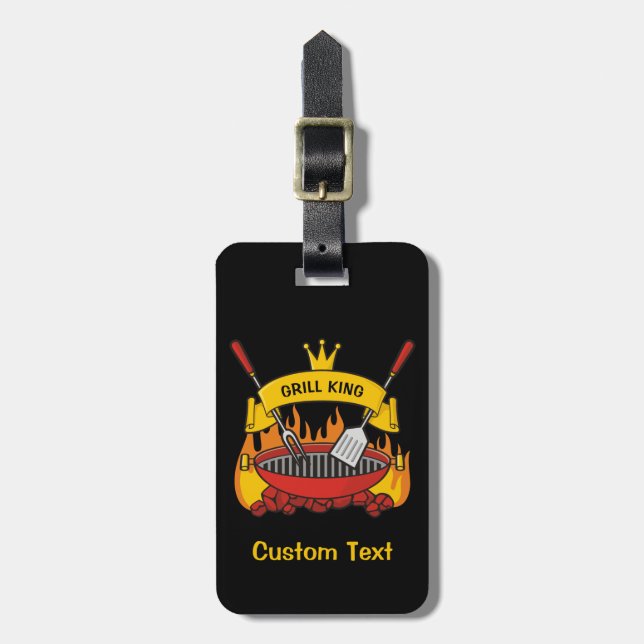 Grill King Luggage Tag (Front Vertical)