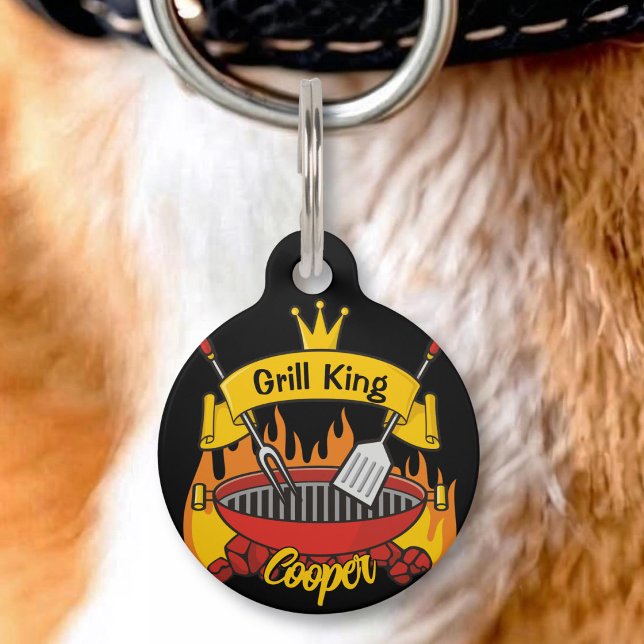 Grill King Pet Name Tag (Creator Uploaded)