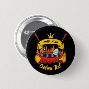 Grill King Pinback Button