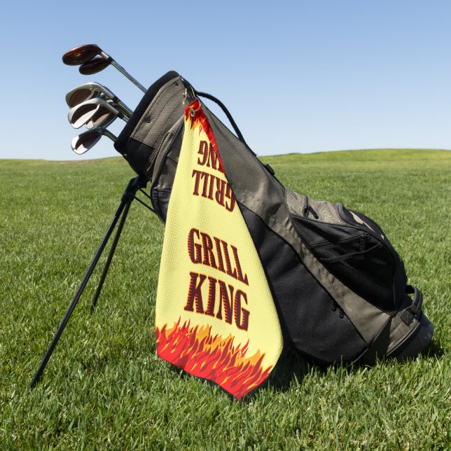 Grill King Red Flames BBQ Towel (Green)