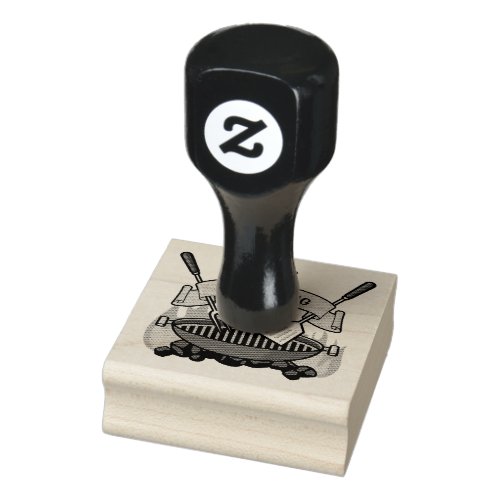 Grill King Rubber Stamp