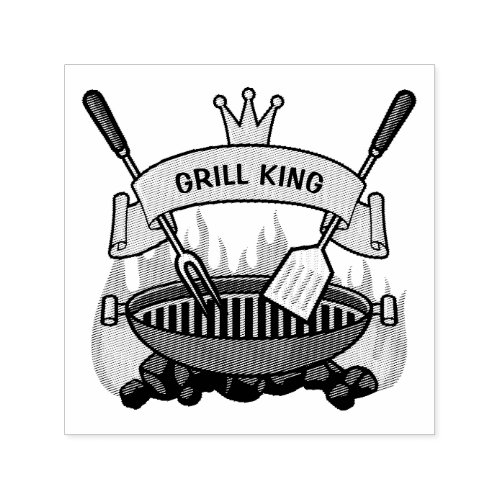 Grill King Self_inking Stamp