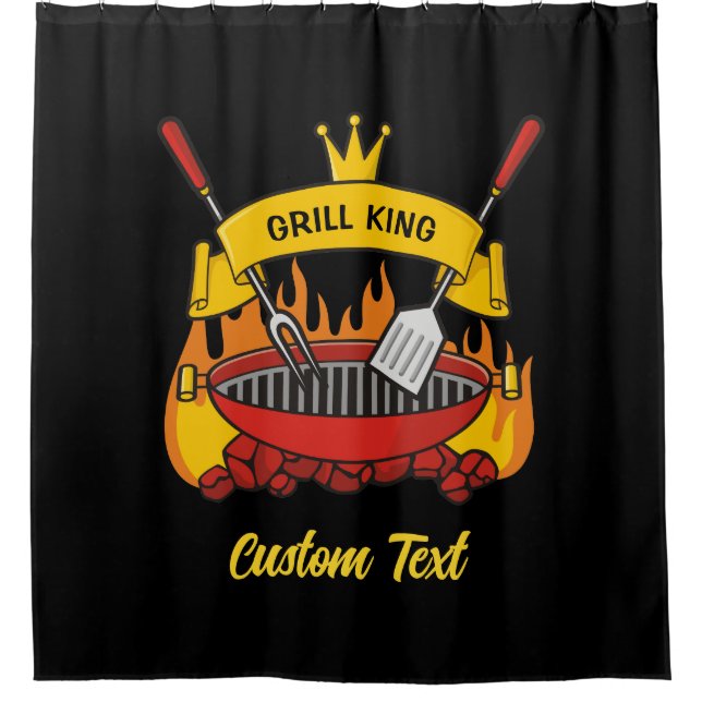 Grill King Shower Curtain (Front)