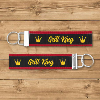 Grill King Wrist Keychain