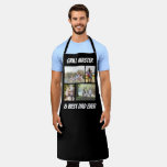 Grill Master and Best Dad Ever 4 Photo Gift Apron