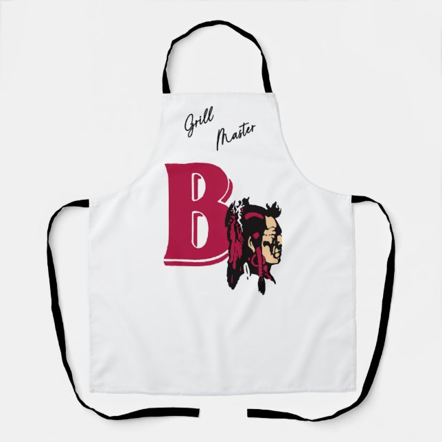Grill Master Apron:  Bethel Braves (00105) Apron (Front)