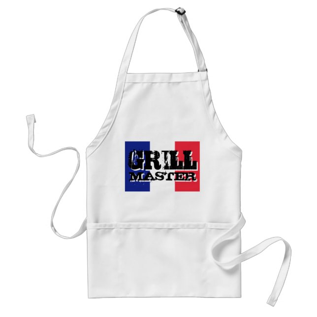 Grill master apron with French flag (Front)