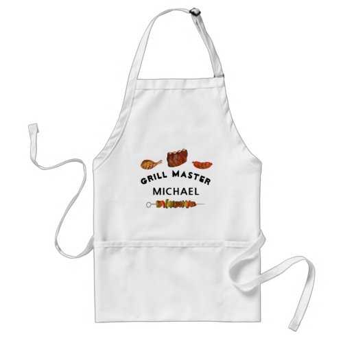 Grill Master Barbecue Foods Adult Apron