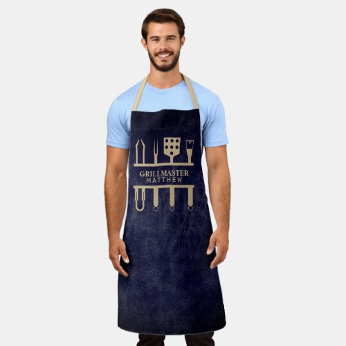 Grill Master BBQ Make Your Own Men navy  Apron