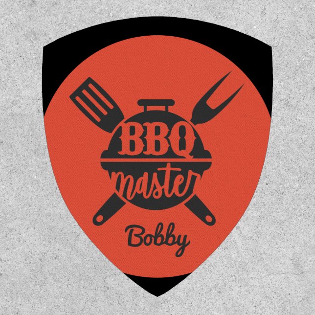 Grill Master BBQ Personalize Name Patch (Front)