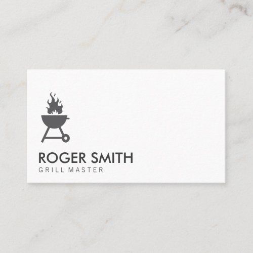 Grill Master BBQ Pit Business Card