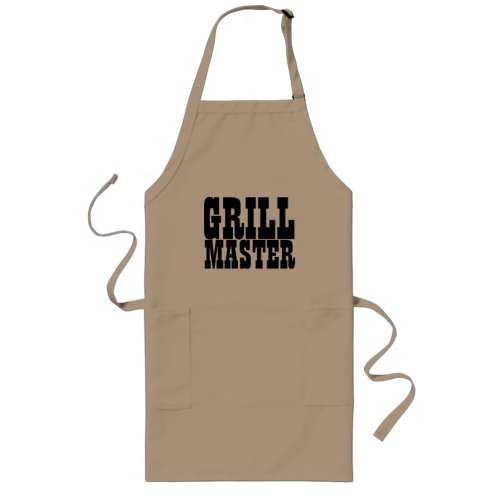 Grill master big BBQ apron for men  beige