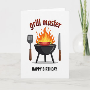 Grill Master Birthday Card