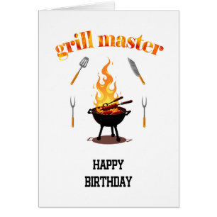 Grill Master Birthday Cards