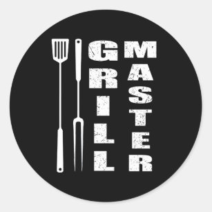 Grill master classic round sticker