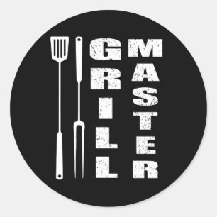 Grill master classic round sticker