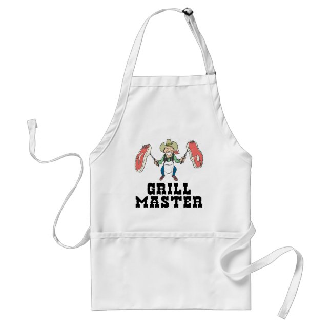 Grill Master Cowboy Adult Apron (Front)