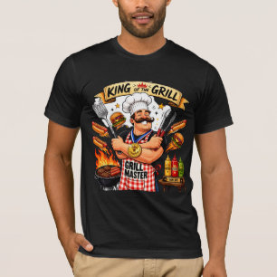 Grill Master Dad BBQ King Father's Day Gift T-Shirt