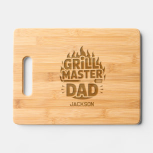 Grill Master Dad Engraved Cutting Board