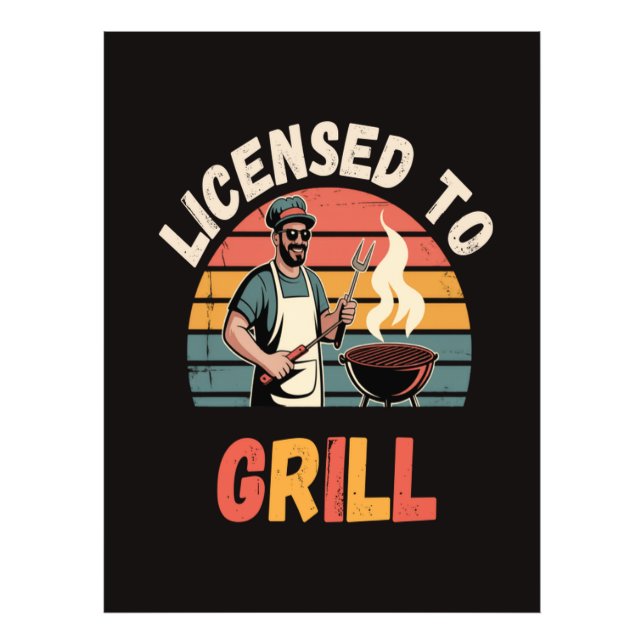 Grill Master Dad Photo Print (Front)