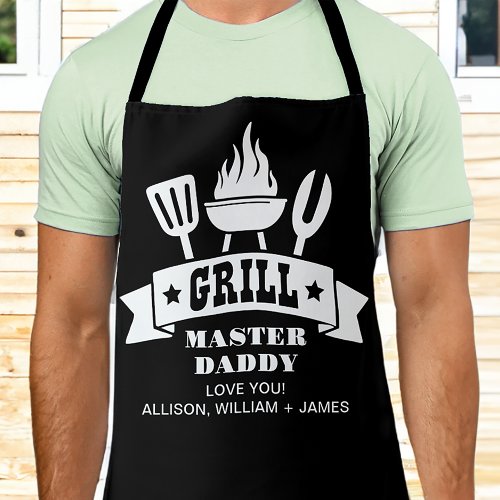 Grill Master Daddy Black Apron