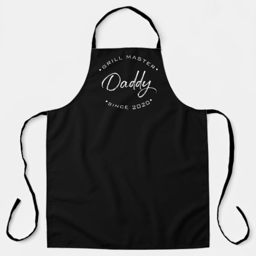 Grill Master Daddy Since Personalized Year Apron
