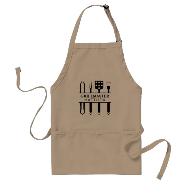 Grill Master fathers day Adult Apron (Front)