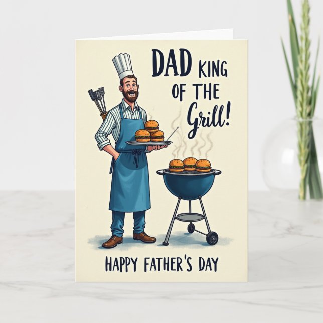 Grill Master Fathers Day Moment Card (Front)