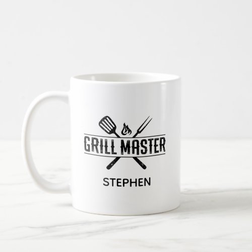 Grill Master Faux Leather  Coffee Mug
