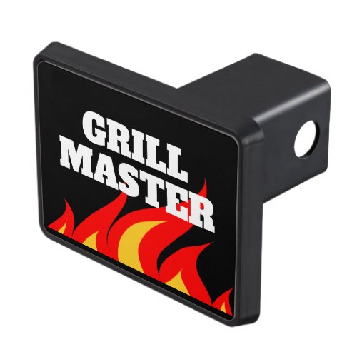 Grill Master fire flames funny trailer hitch cover