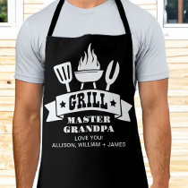 Grill Master Grandpa Black Apron