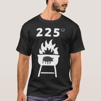 Grill Master Grilling BBQ 225 Degrees Smoker Graph T-Shirt