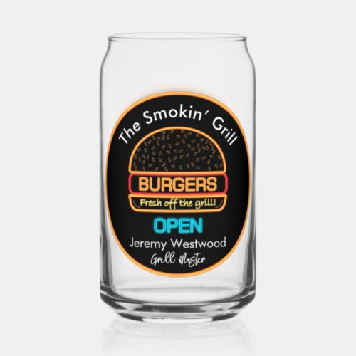 Grill Master Grilling Beer Can Glass Drinkware