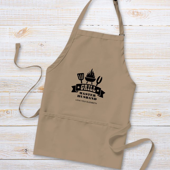 Grill Master Husband Adult Apron (Creator Uploaded)