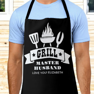 Grill Master Husband Black Apron