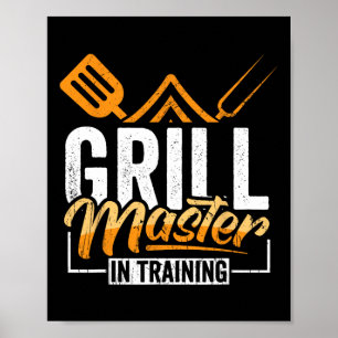 Grill Master In Training Bbq Aficionado Poster