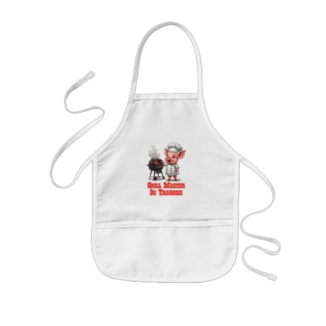 Grill Master In Training  Kids' Apron (Front)