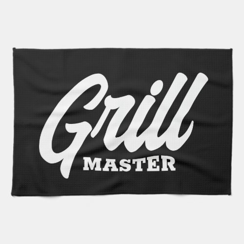 Grill Master kitchen towel gift for BBQ chef