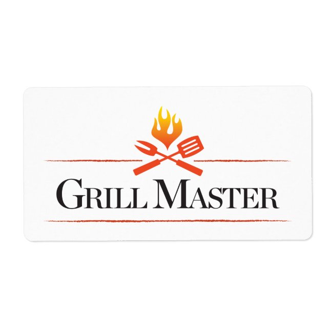 Grill Master Label (Front)