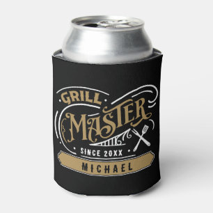Grill Master Personalized  Can Cooler