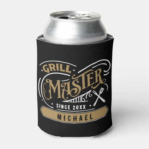 Grill Master Personalized  Can Cooler