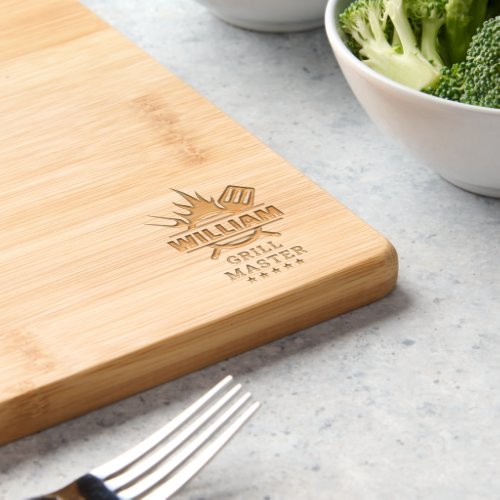 Grill Master personalized Cutting Board