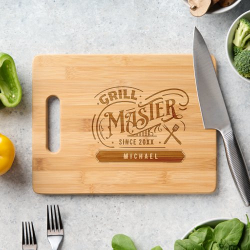 Grill Master Personalized  Cutting Board